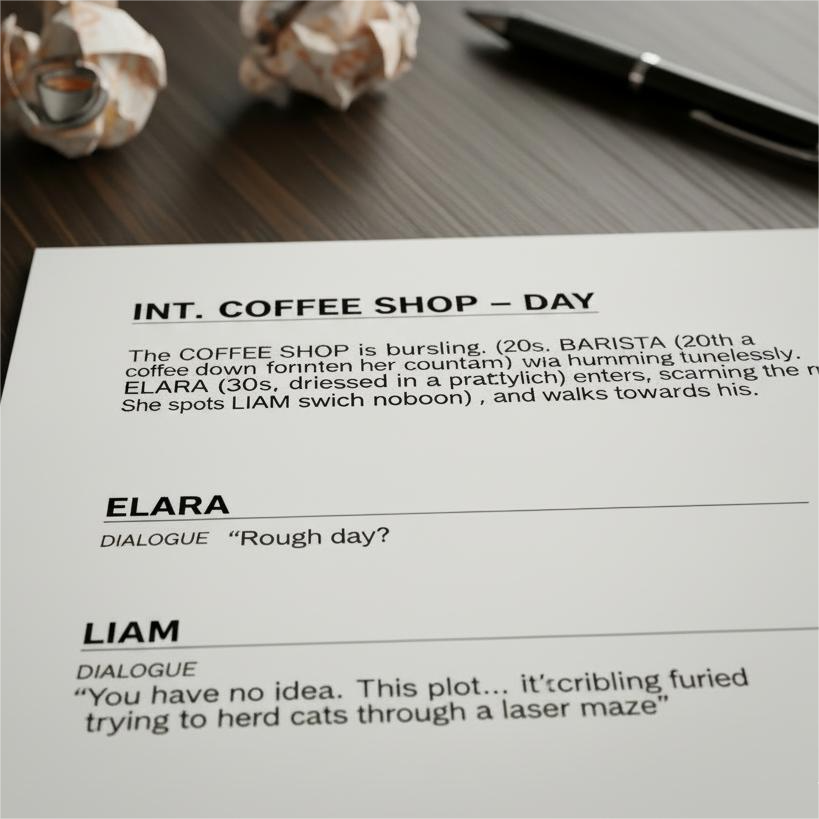 a screenshot of screenplay elements