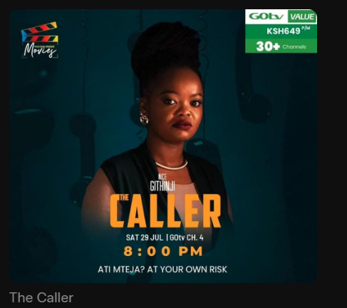 An image of thethe caller Kenyan movie poster