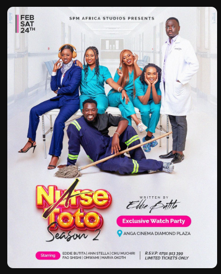 An image of theNurse Toto, Kenyan movie poster