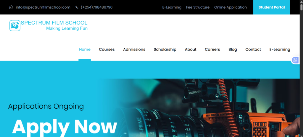 a screenshot of SFS website