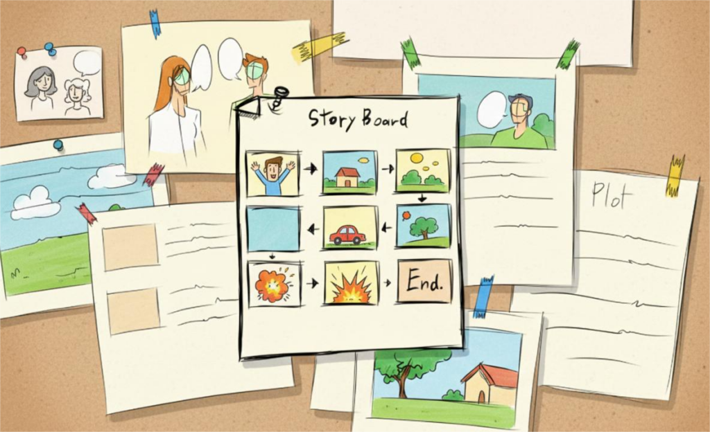 an image of development of film stage