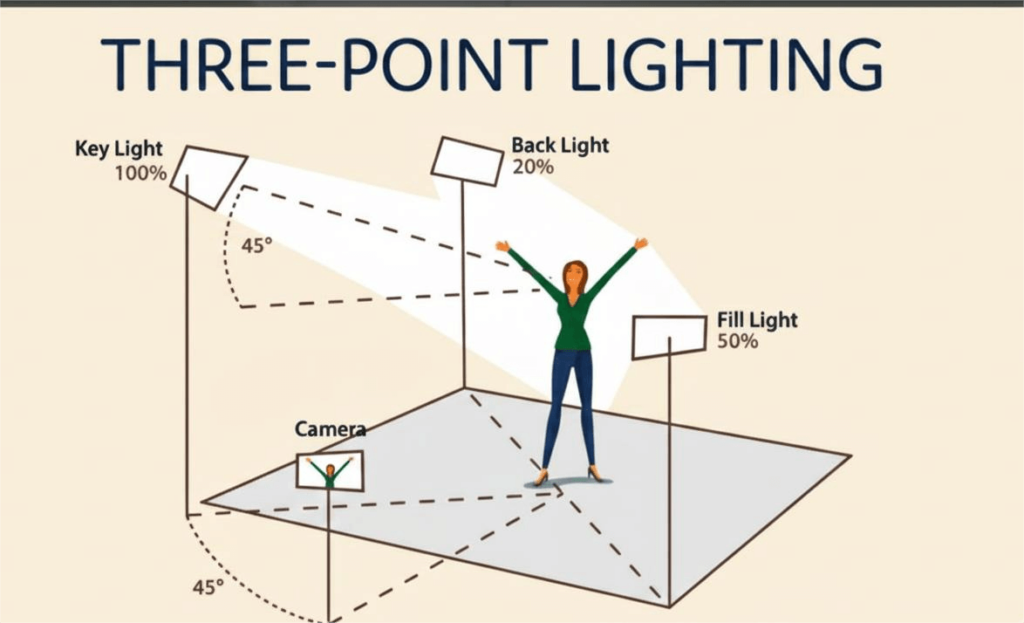 an image of lighting a Cinematography Technique for filming