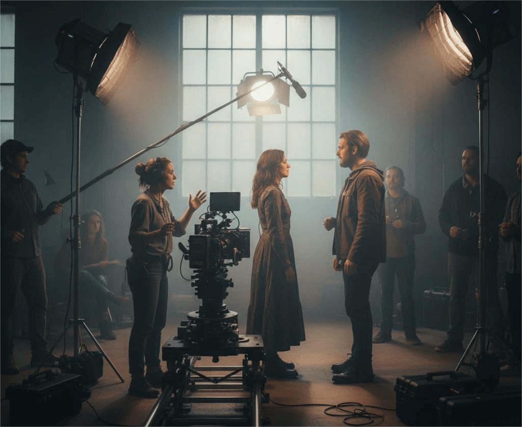 an image of production stage in film making